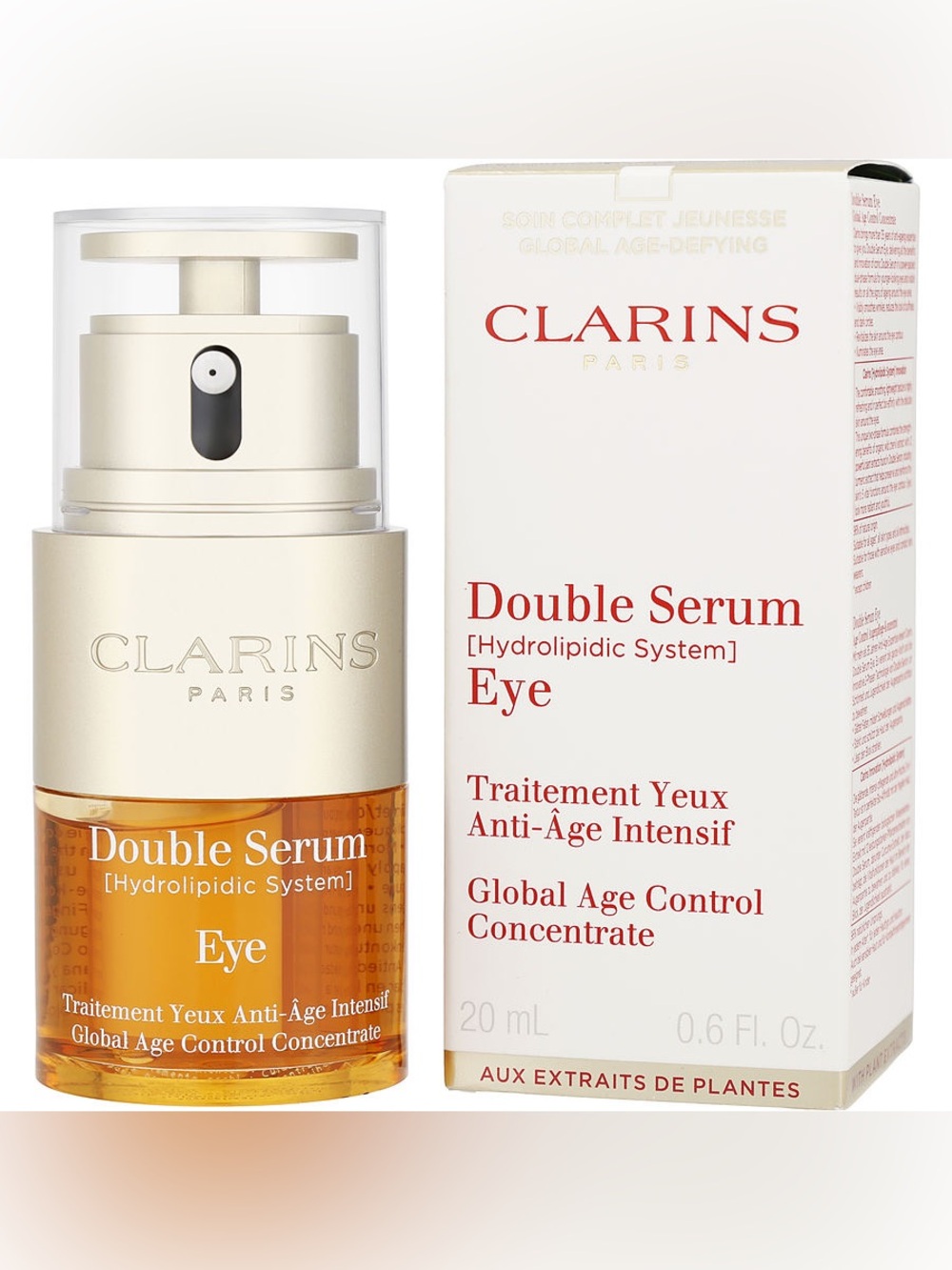 Clarins Double Serum Eye Global Age Control Concentrate 20 mL-BNIB